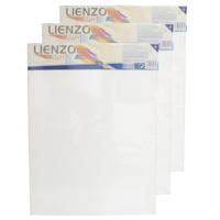 Gerimport Schilderdoek - 6x stuks - 40 x 30 cm - blanco canvas - rechthoekig - houten frame