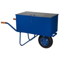 Ivana 55055 Gereedschapskruiwagen met Deksel voorzien van gasveer - blauw 190 liter