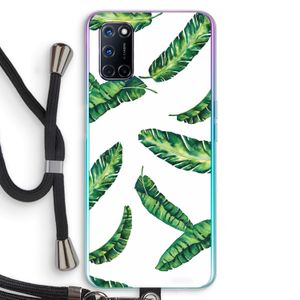Lange bladeren: Oppo A72 Transparant Hoesje met koord