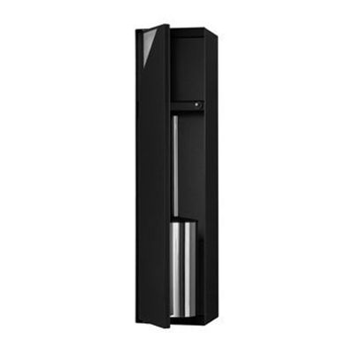 Looox special collection inbouw toiletborstel betegelbaar zwart mat cl8-mz