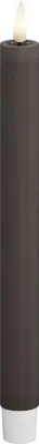 Deluxe Homeart LED dinerkaars real flame 2.2x24cm mocca 2 stuks
