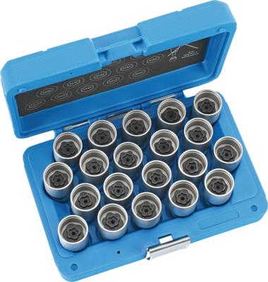 Condor wielslot-dopsleutelset rim locks disassembly 20-tlg volvo b