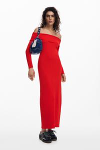 Bardot-jurk - RED - XL