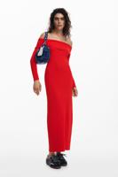 Bardot-jurk - RED - L - thumbnail