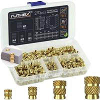 ruthex Schroefdraadinzet M2 + M3 + M4 + M5 GE-KASTEN-001 ruthex Schroefdraadinzet M2 + M3 + M4 + M5 GE-KASTEN-001