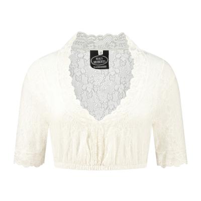 Dirndlblouse kant creme