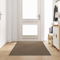 Deurmat Beige en zwart 120 x 250 cm Polypropyleen en vinyl