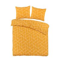 W polyester-katoenen dekbedovertrek 2 persoons - thumbnail