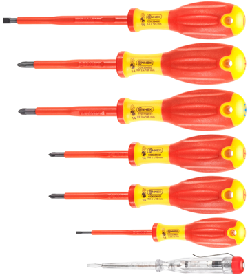 Connex Set Schroevendraaiers 7Dlg 1Kv/1C - COX334207