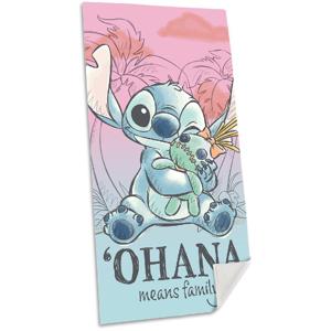 Disney Stitch Strandlaken 70x140 cm Roze/Blauw