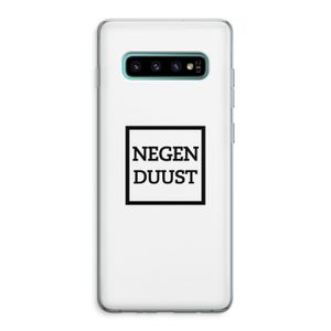Negenduust vierkant: Samsung Galaxy S10 Plus Transparant Hoesje