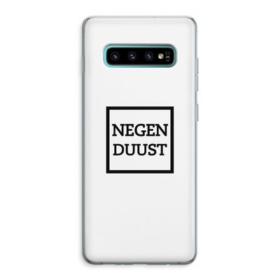 Negenduust vierkant: Samsung Galaxy S10 Plus Transparant Hoesje