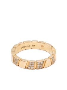 Loyal.e Paris bague Ride & Love en or 18ct pavée de diamants