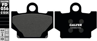 GALFER Brake pad fd056 g1054 organic