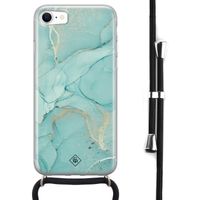 iPhone SE 2020 hoesje met koord - Touch of mint