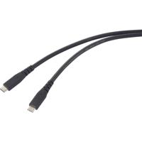 Renkforce USB-C-kabel USB 4.0 USB-C 1.00 m Zwart TPE-mantel RF-6662040