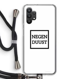 Negenduust vierkant: Samsung Galaxy A32 5G Transparant Hoesje met koord