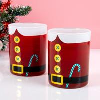 Kerstman Whiskeyglas (set Van 2)
