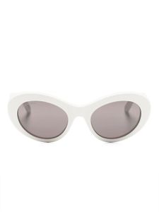 Balenciaga Eyewear lunettes de soleil à monture ronde - Blanc