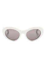 Balenciaga Eyewear lunettes de soleil à monture ronde - Blanc