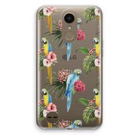 Kleurrijke papegaaien: LG K10 (2017) Transparant Hoesje