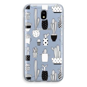 Cactusmotief: Samsung Galaxy J5 (2017) Transparant Hoesje
