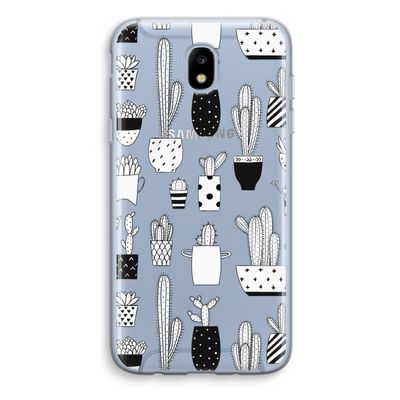 Cactusmotief: Samsung Galaxy J5 (2017) Transparant Hoesje