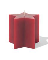 HEMA HEMA Vormkaars Ster 8x7.5x7.7cm Rood