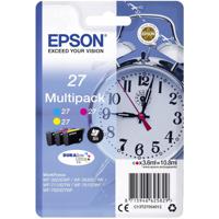 Epson Inktcartridge T2705, 27 Origineel Combipack Cyaan, Geel, Magenta C13T27054012 - thumbnail