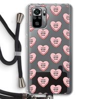 Chicks before dicks: Xiaomi Redmi Note 10S Transparant Hoesje met koord