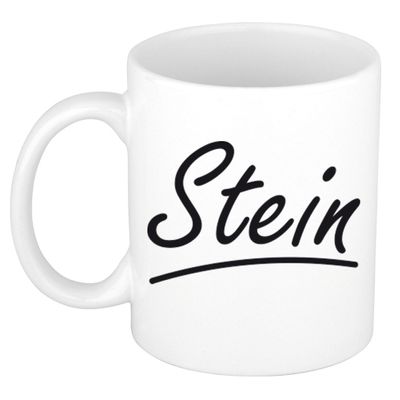 Naam cadeau mok / beker Stein met sierlijke letters 300 ml Naam cadeau mok / beker Stein met sierlijke letters 300 ml