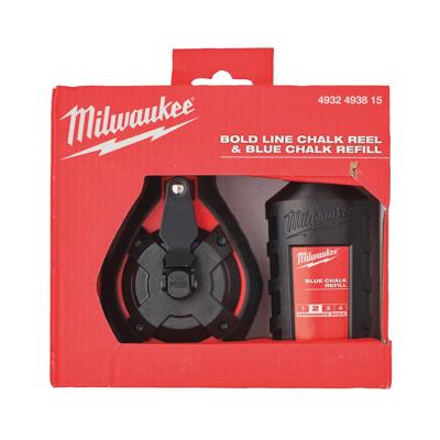 Milwaukee Slaglijnmolen dikke lijn 30m + blauw krijt - 4932493815