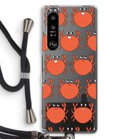 Krab: Sony Xperia 1 III Transparant Hoesje met koord