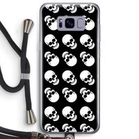 Musketon Skulls: Samsung Galaxy S8 Plus Transparant Hoesje met koord