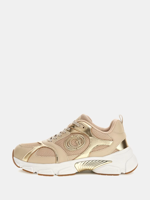 Guess Runner Ibitha Sneakers Dames Beige - Maat 36 - Kleur: Beige | Soccerfanshop
