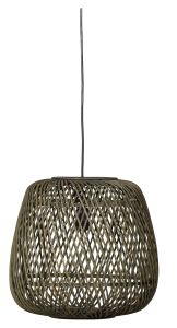 WOOOD Exclusive Hanglamp Moza Gevlochten bamboe / rotan - Groen