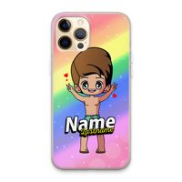 Chibi Maker man: iPhone 13 Pro Max Transparant Hoesje