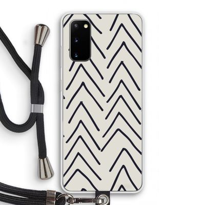 Marrakech Arrows: Samsung Galaxy S20 Transparant Hoesje met koord