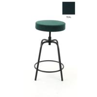 Workliving Lage Ronde Barkruk - Fluweel Earth Teal
