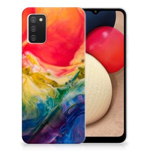 Hoesje maken Samsung Galaxy A02s Watercolor Dark