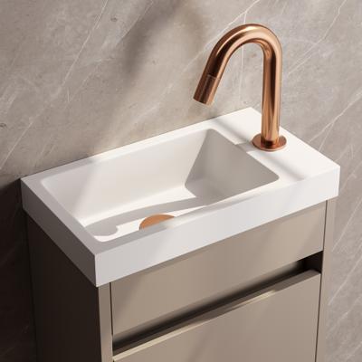 Opbouw Fonteinkraan Brauer Copper Carving Edition Met Gebogen Uitloop Koper Geborsteld PVD Brauer