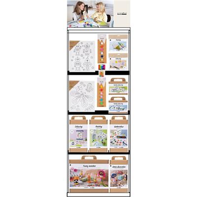 Creativ Company Vloerdisplay, gemonteerd, category, decoratie en kunst voor kinderen, h: 1580 mm, l: 600 mm, b: 400 mm, 104 eenh./ 1 stuk