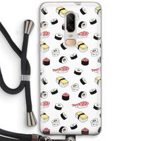 Sushi time: OnePlus 6 Transparant Hoesje met koord