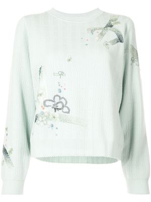 SHIATZY CHEN pull à broderies - Vert
