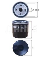 Oliefilter MAHLE, Diameter (mm)76mm, u.a. für Ford, Opel, Austin, Rover, Innocenti, Vauxhall, Morris, Bedford, Lotus, Ranger, Wolseley, MG, LDV, Harle