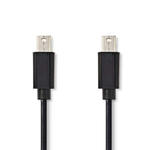 Nedis Mini DisplayPort-Kabel | Mini-DisplayPort Male naar Mini-DisplayPort Male | 21.6 Gbps | 1 m | 1 stuks - CCGP37500BK10 CCGP37500BK10