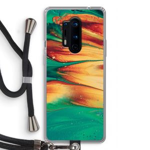 Green Inferno: OnePlus 8 Pro Transparant Hoesje met koord