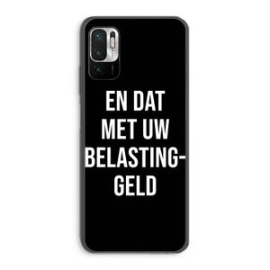 Belastinggeld - Zwart: Xiaomi Redmi Note 10 5G Transparant Hoesje