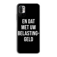 Belastinggeld - Zwart: Xiaomi Redmi Note 10 5G Transparant Hoesje