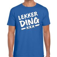 Lekker ding tekst t-shirt blauw heren